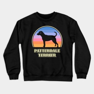 Patterdale Terrier Vintage Sunset Dog Crewneck Sweatshirt